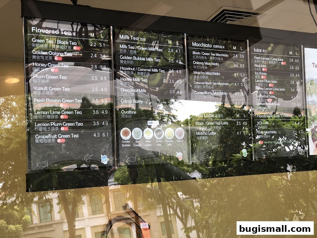 KOI Thé Menu: Delicious Teas & Refreshing Drinks