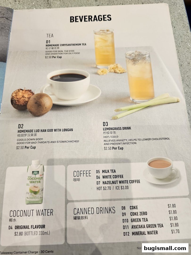 Refreshing Beverages Menu at Lau Wang Claypot Delights