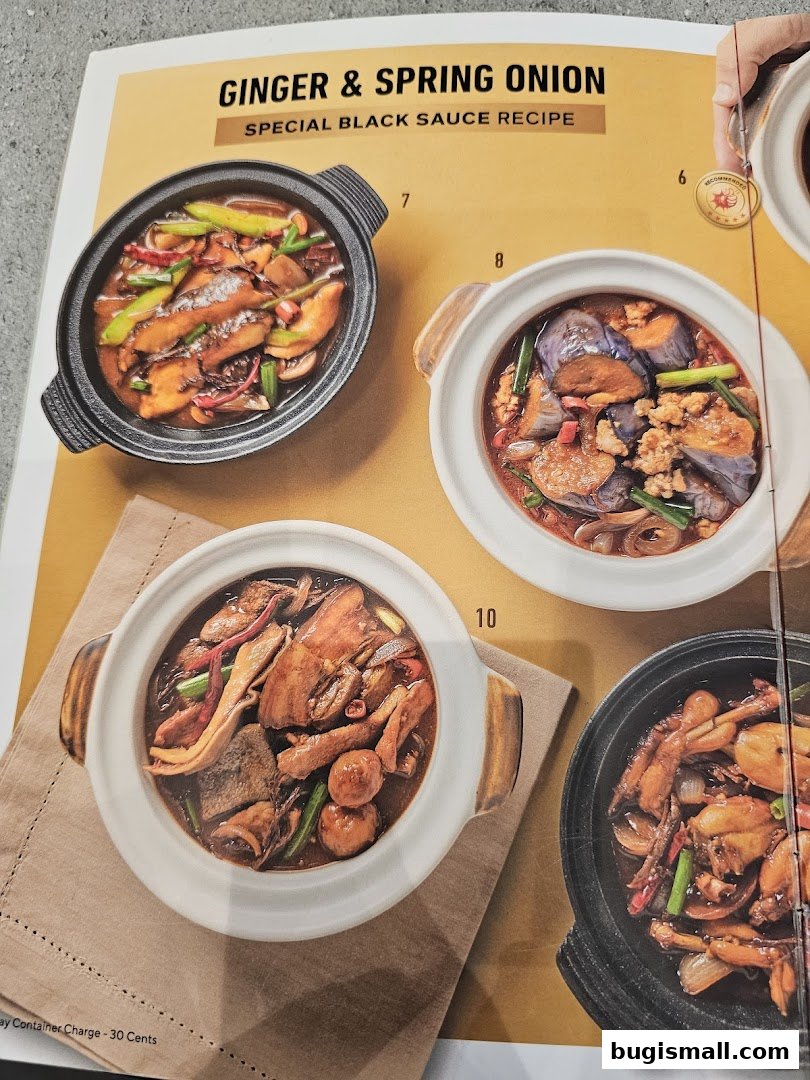 Savor Claypot Delights: Ginger & Spring Onion Specialties