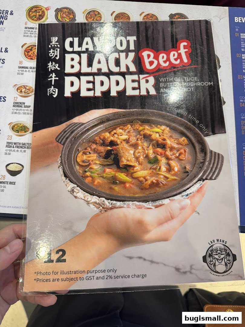 Savor Lau Wang's Claypot Black Pepper Beef!