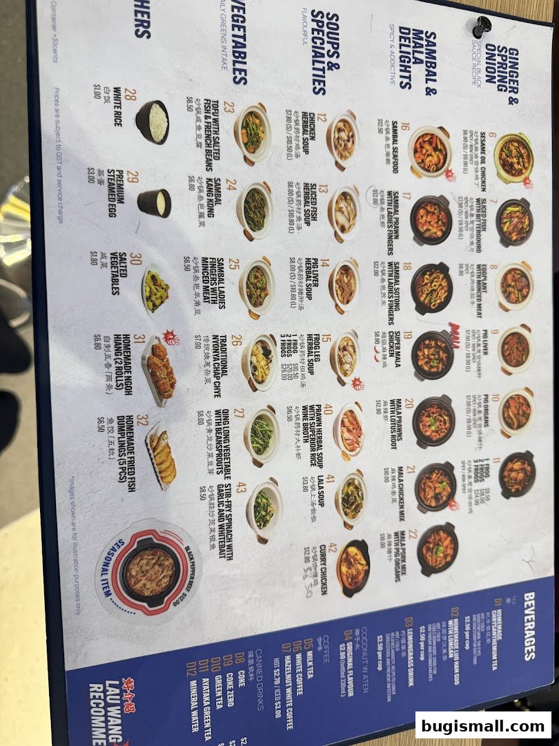 Lau Wang Claypot Delights: Authentic Claypot Cuisine Menu