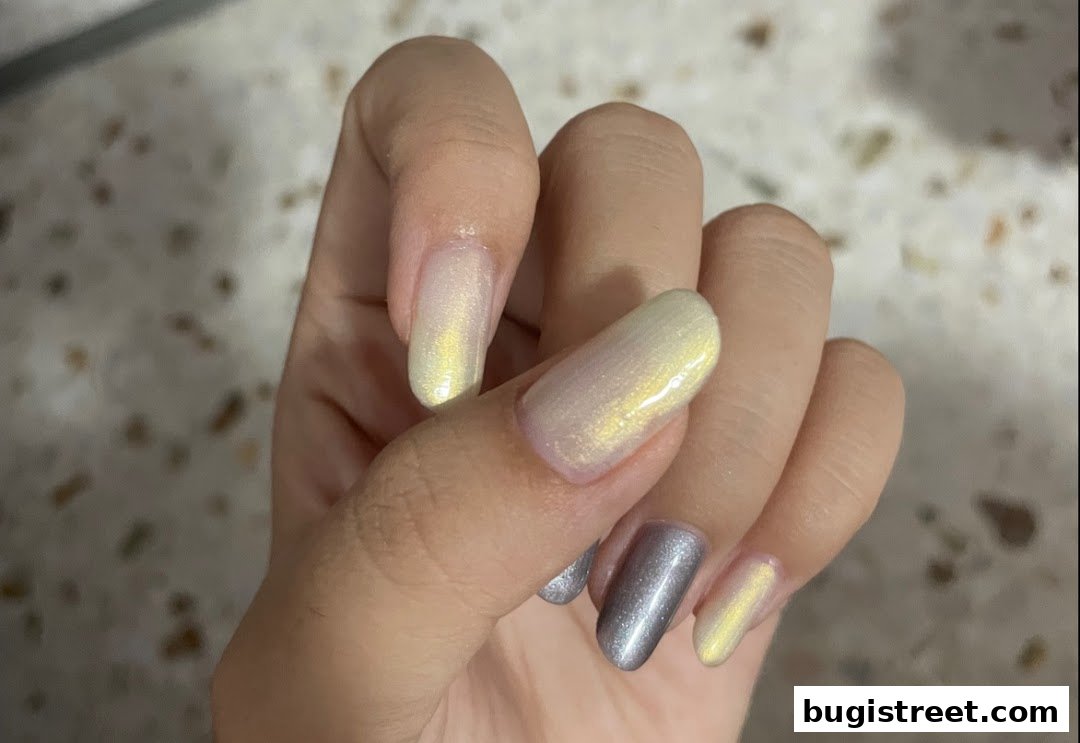 Stunning Pearlescent Nails by Lavender Nails
