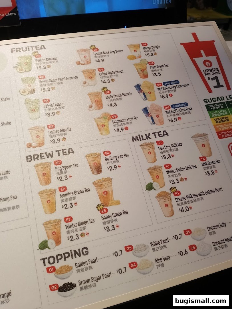 LiHO TEA Menu: Delicious Teas & Toppings!