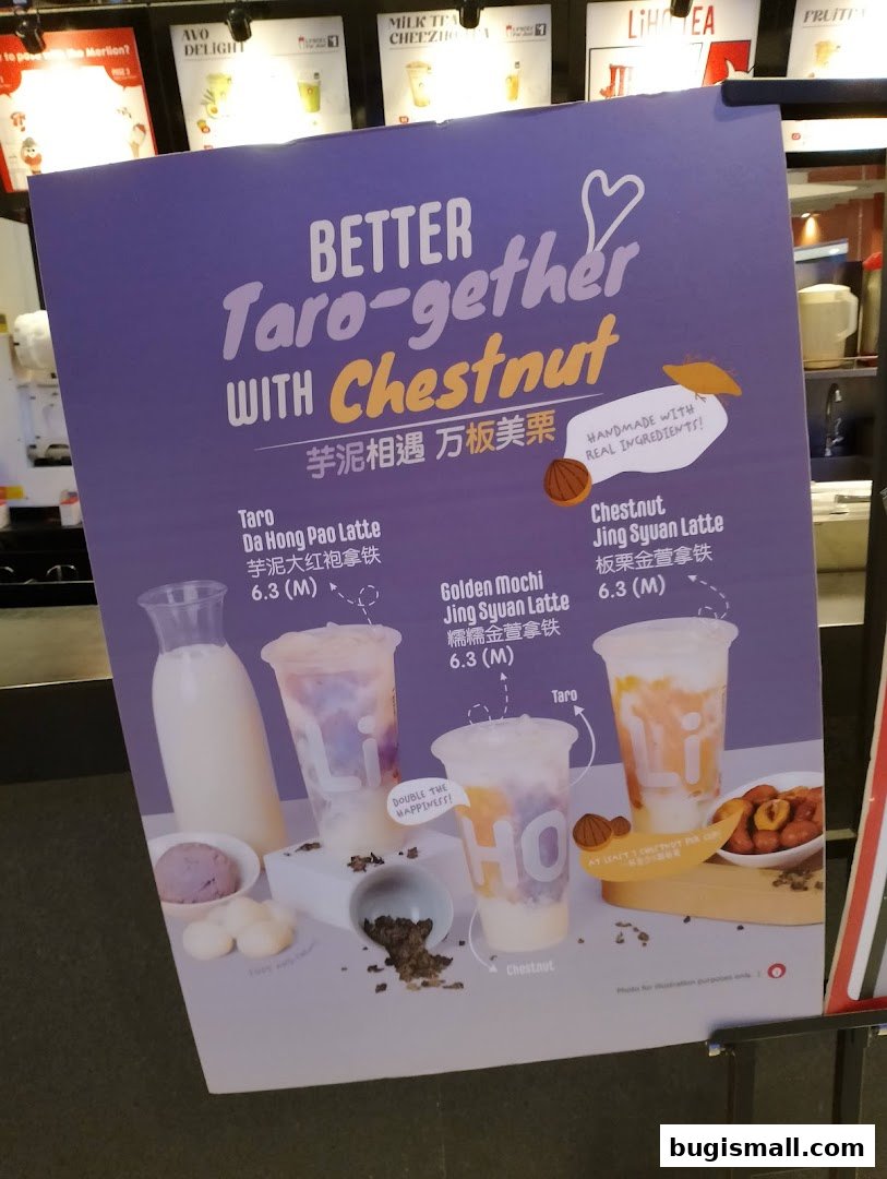 LiHO TEA: New Taro & Chestnut Drinks!