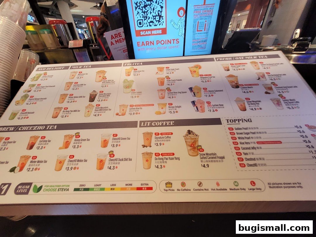 LiHO TEA Menu: Delicious Bubble Teas & Coffee