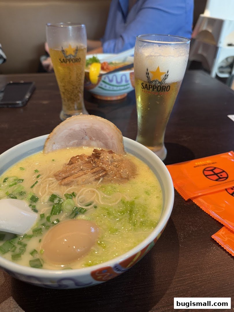 Authentic Ramen & Refreshing Beer at Marutama Ramen