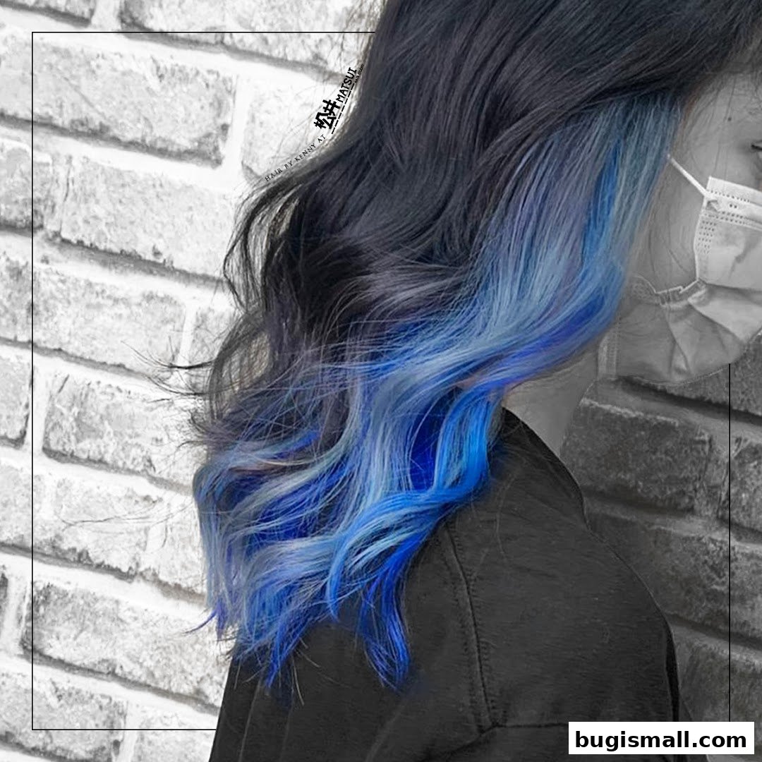 Vibrant Blue Hair Transformation at Matsui Hair Studio