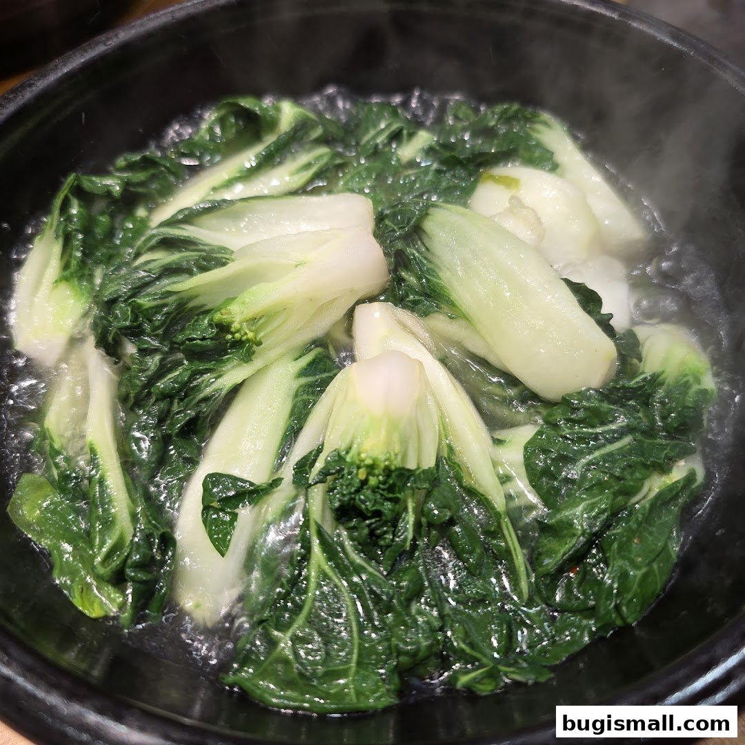 Fresh Steamed Bok Choy at MICUN BIBIMBAP
