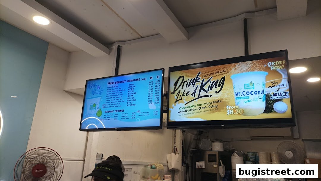 Mr. Coconut: Refreshing Coconut Drinks & Durian Shakes!