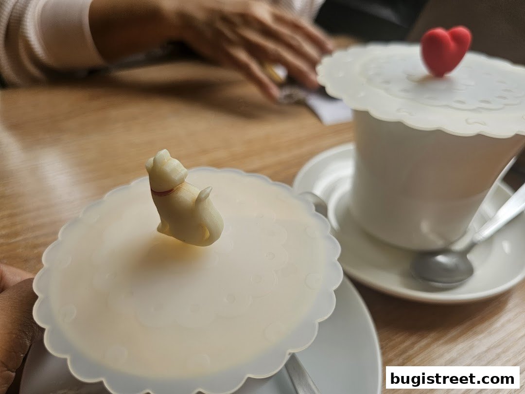 Charming Drinks with Cute Lids at Mr. Coconut