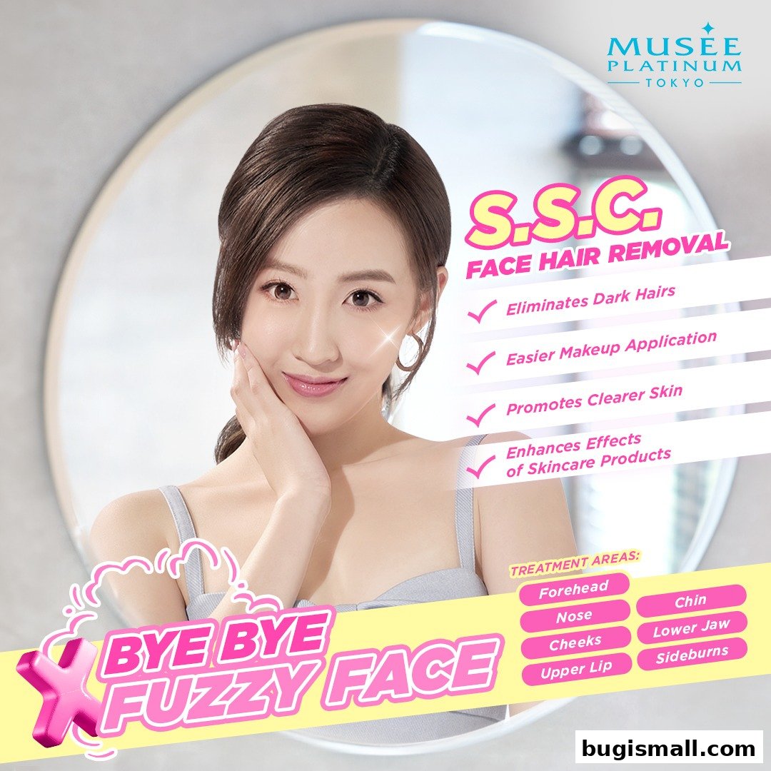 Achieve Smooth Skin with Musee Platinum Tokyo's Face Hair Removal!