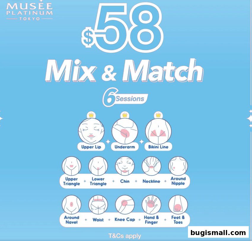 Musee Platinum: Mix & Match 6 Sessions for $58!