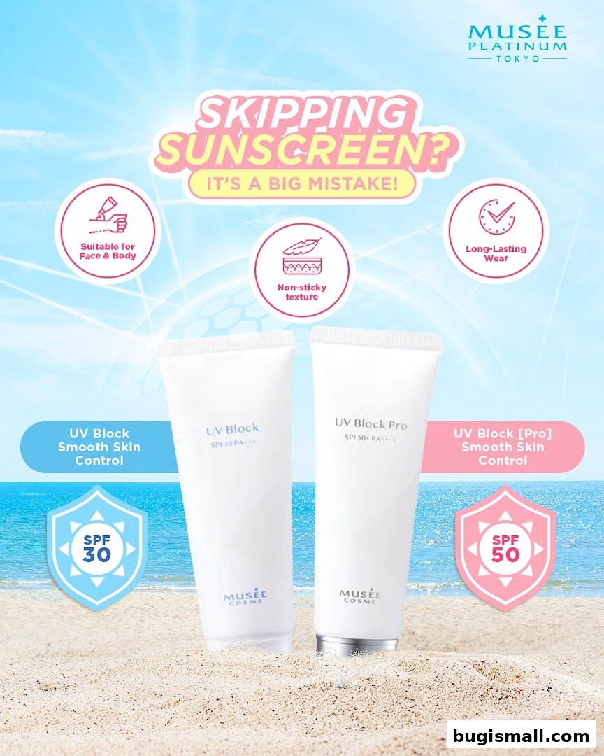 Musee Platinum Tokyo: Essential Sunscreen for Beach Days