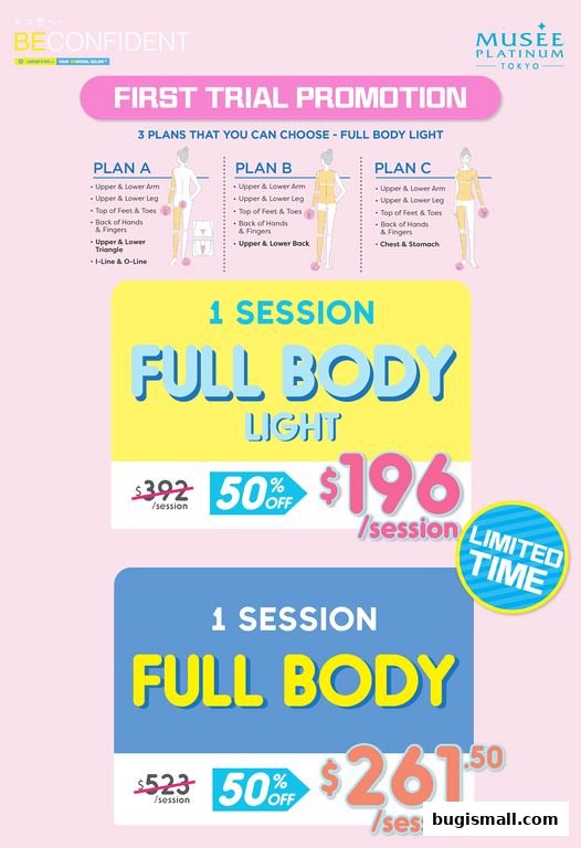 Musee Platinum Tokyo: First Trial Full Body Hair Removal Deals!