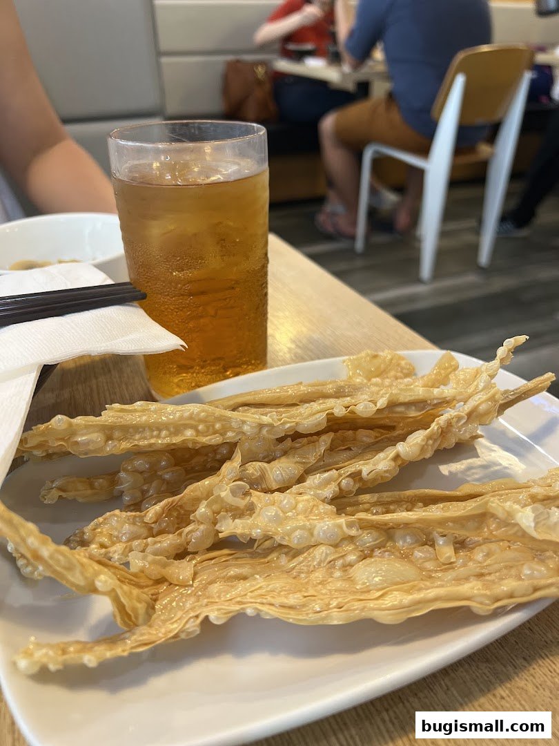 Crispy Bean Curd Skin & Iced Tea Delight