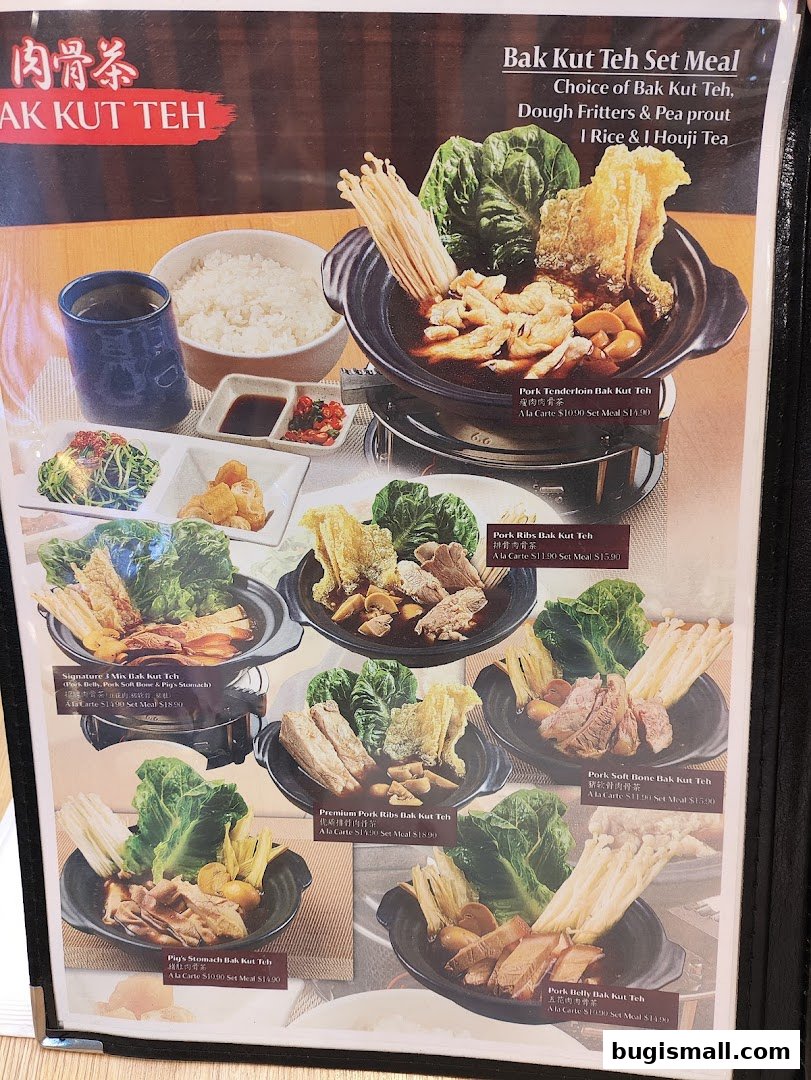 Authentic Bak Kut Teh - Delicious Set Meals Available!