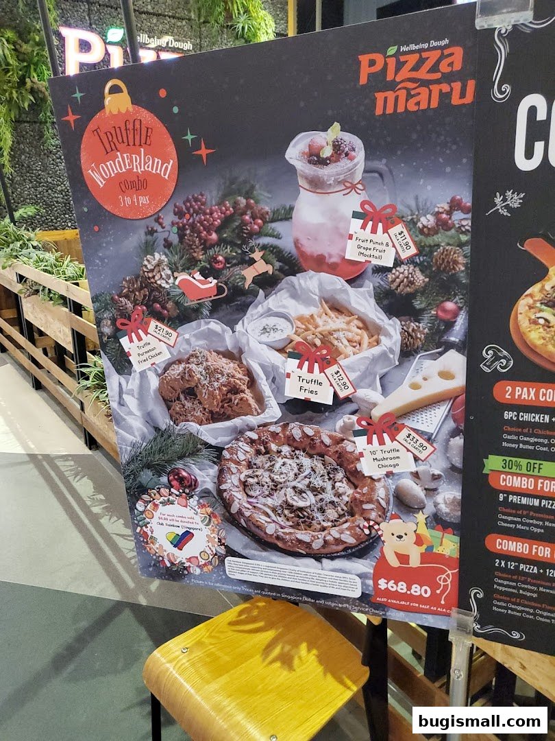 Pizza Maru's Festive Truffle Wonderland Combo!