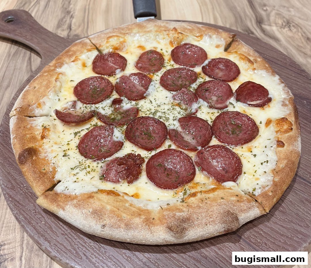 Savor Authentic Pepperoni Pizza at Pizza Maru Bugis!