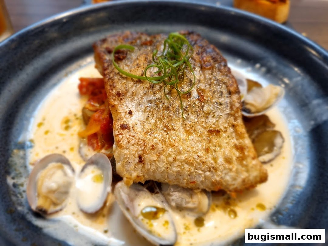Delicious Pan-Seared Fish with Clams