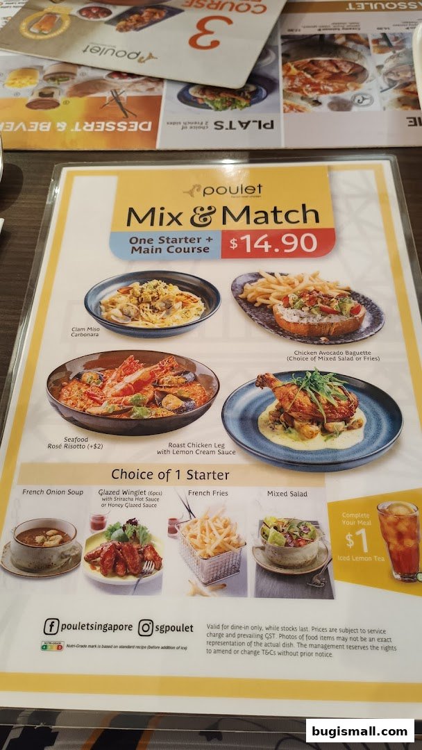 Poulet's Delicious Mix & Match Meal Deal!