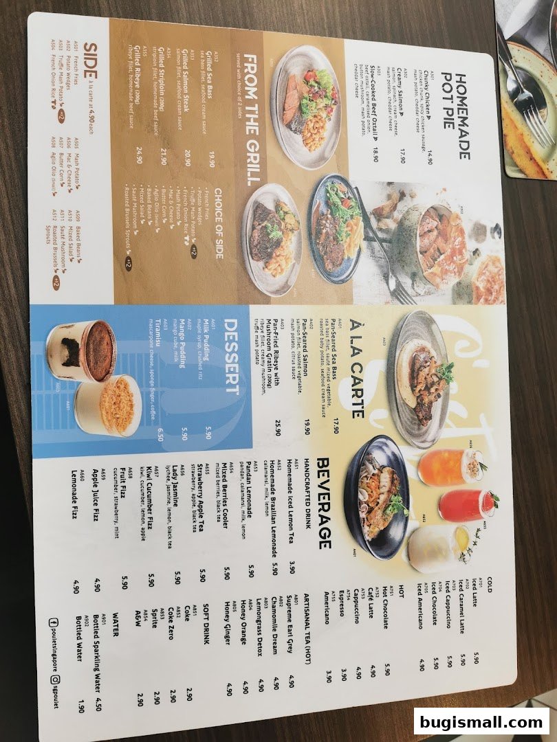 Poulet Menu: Delicious Mains, Desserts & Drinks