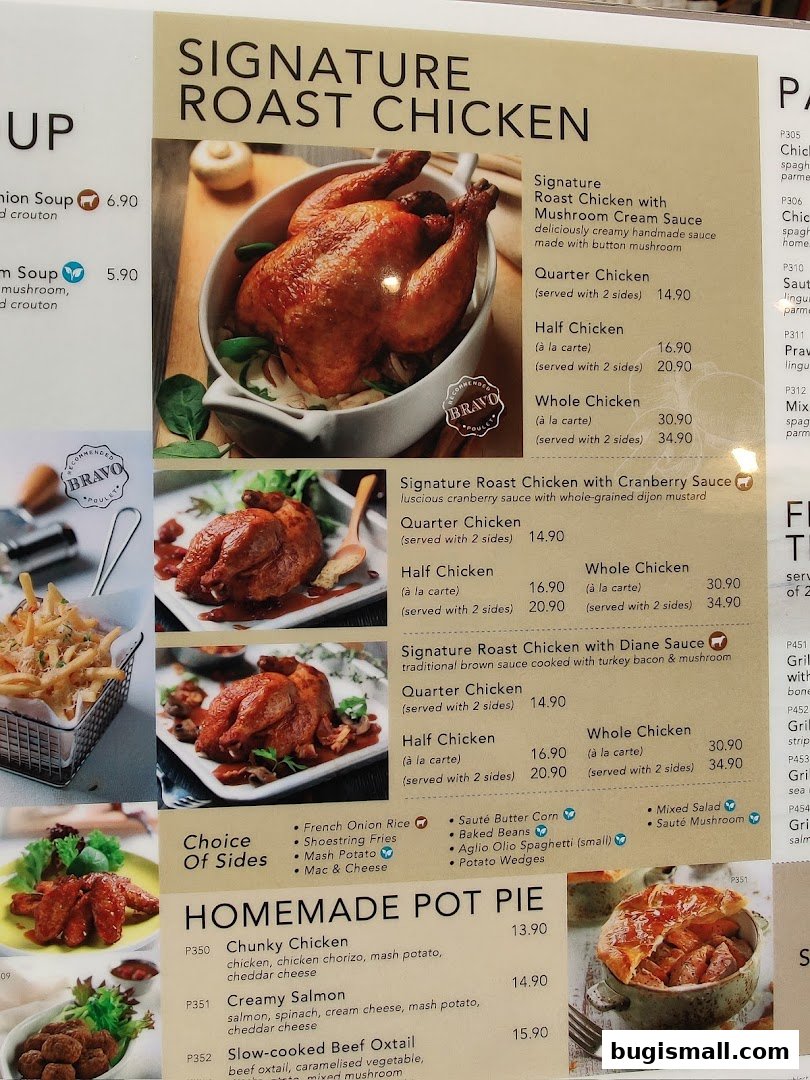 Poulet's Delicious Roast Chicken & Pot Pies Menu