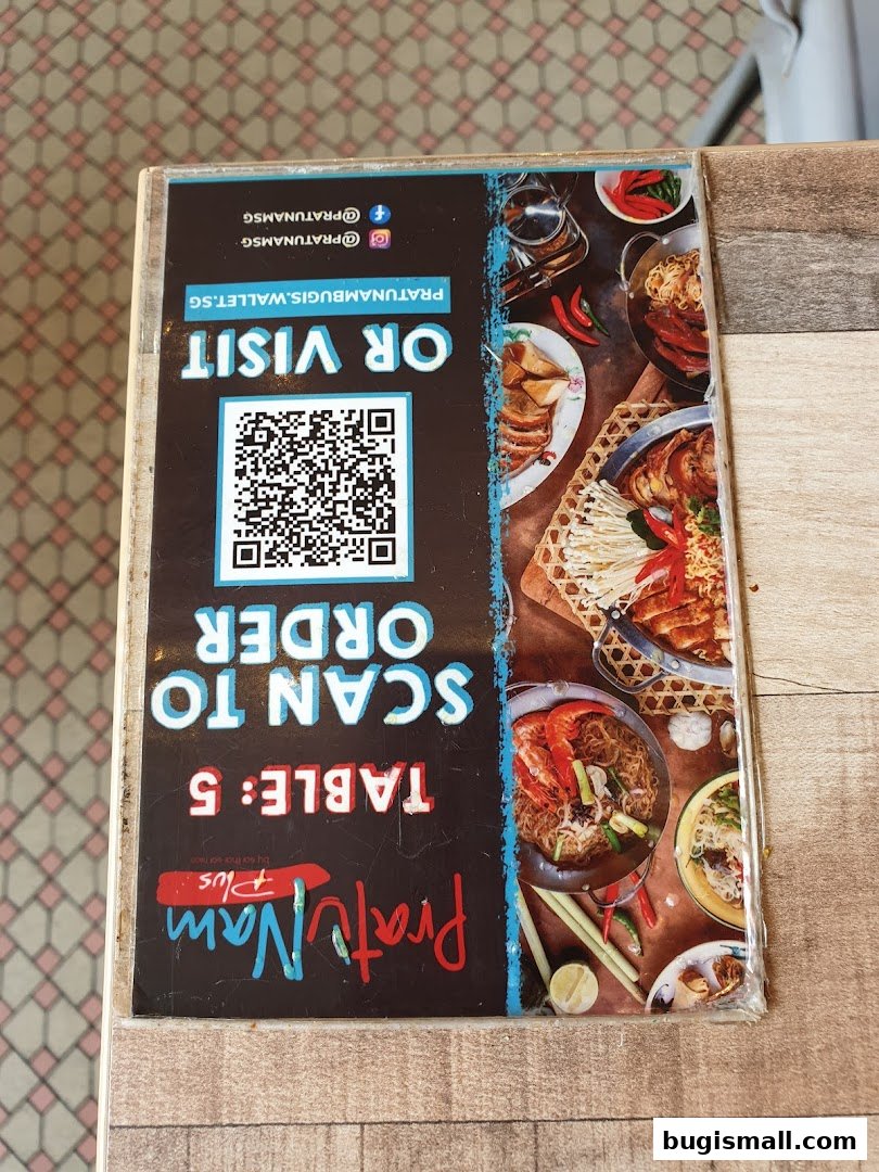 Scan to Order Thai Delights at Pratunam PLUS!