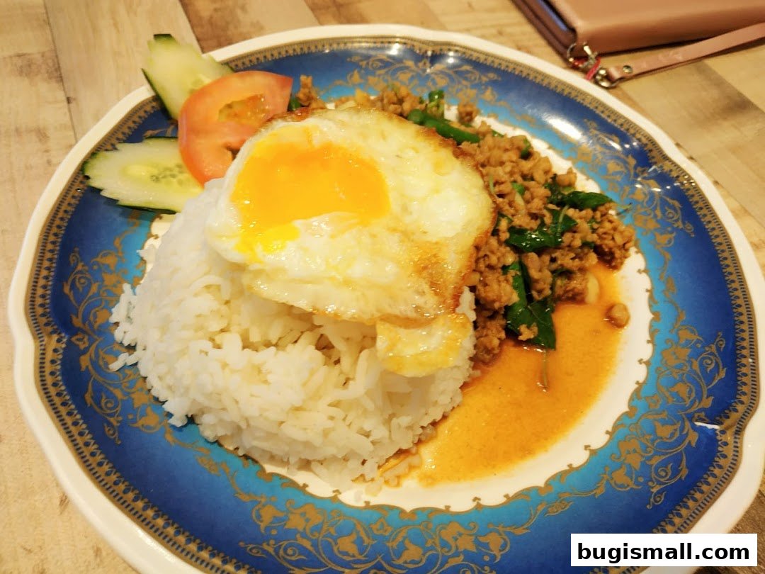 Authentic Thai Basil Stir-Fry with Fried Egg