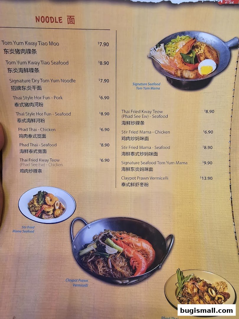 Delicious Noodle Dishes at Pratunam PLUS