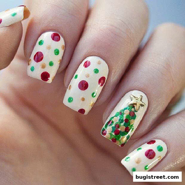Festive Christmas Nail Art by Queen Nail Lash