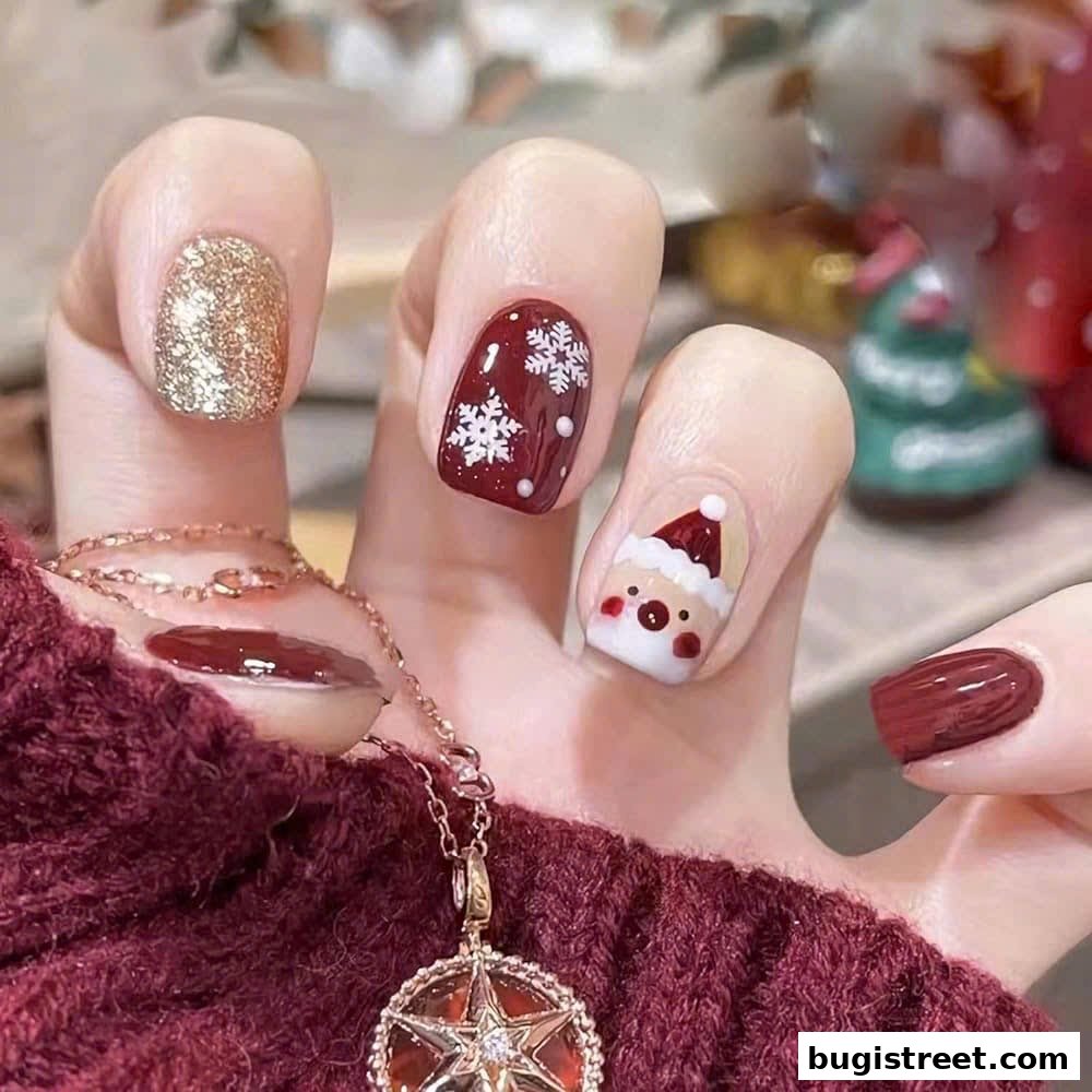 Festive Christmas Nails by Queen Nail Lash!