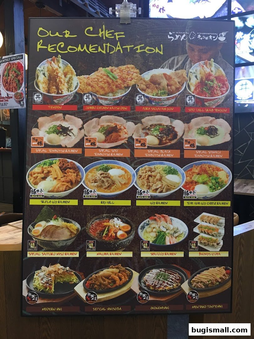 Ramen Champion: Chef's Recommended Dishes