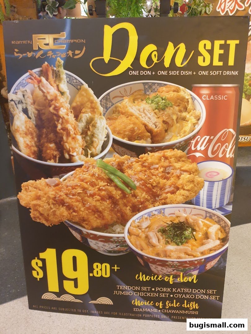 Ramen Champion: Delicious Don Set Meal Deal!