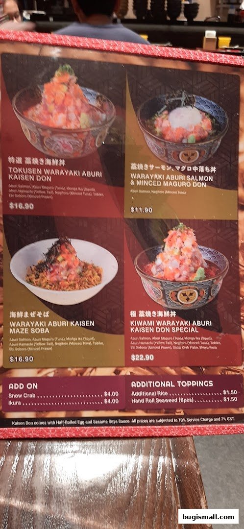 Delicious Kaisen Don & Maze Soba Menu