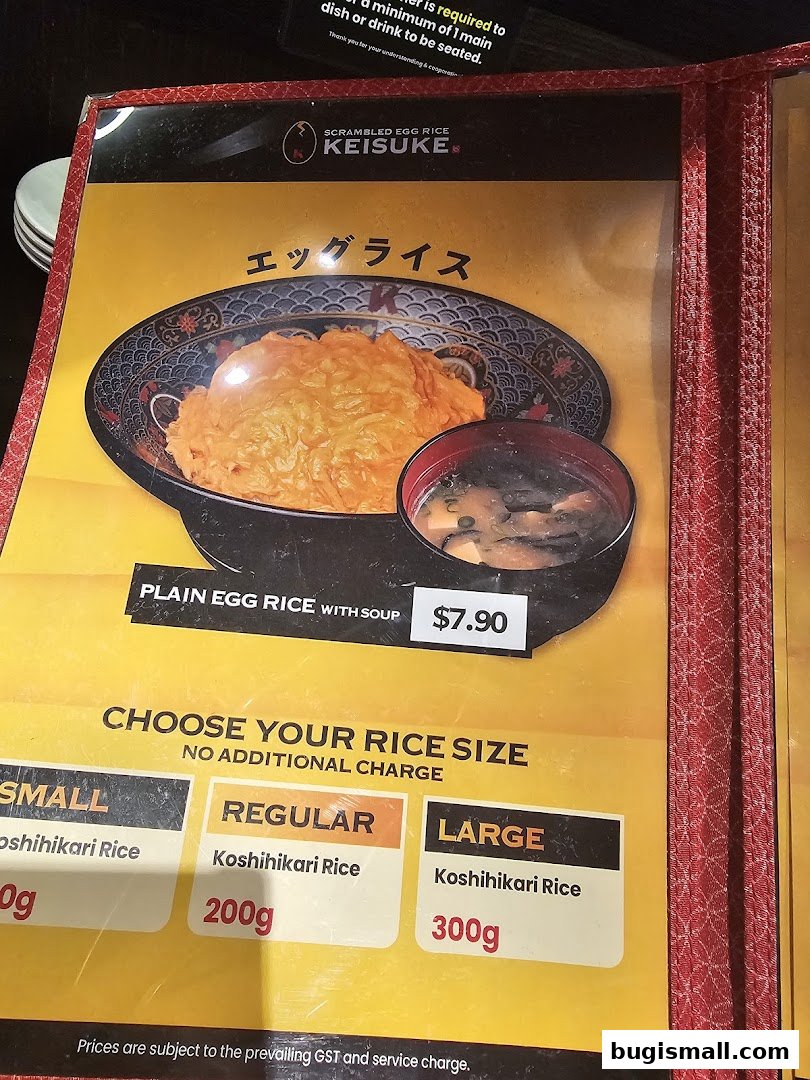 Scrambled Egg Rice Keisuke: Delicious Egg Rice & Custom Portions!