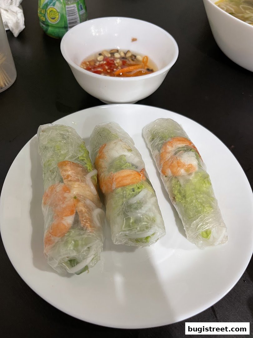Fresh & Flavorful Spring Rolls at Shoon Kou Cafe