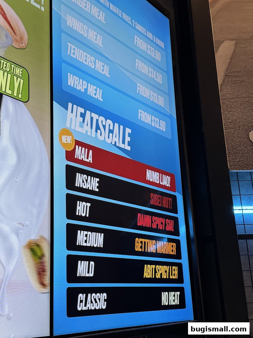 SIDES Menu: Choose Your Spice Level!