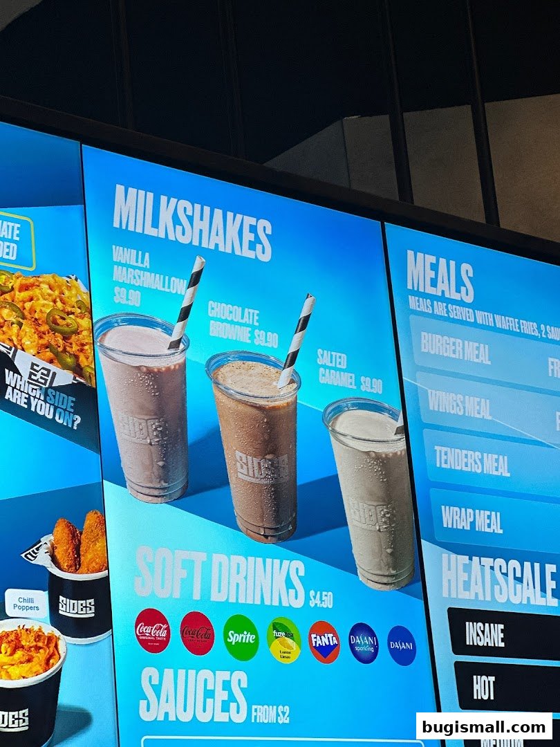 SIDES Menu: Delicious Milkshakes, Meals & More!