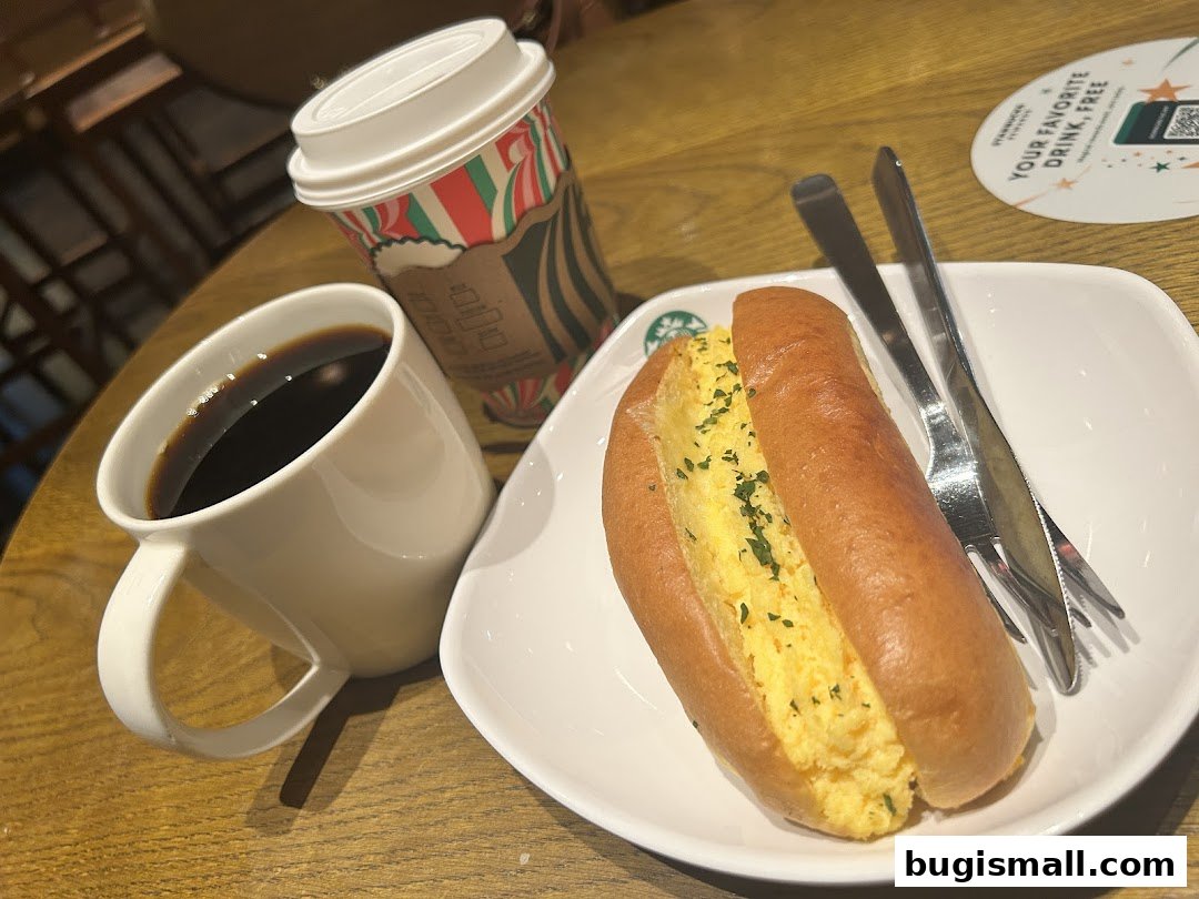 Starbucks Breakfast: Coffee & Savory Sandwich Delight