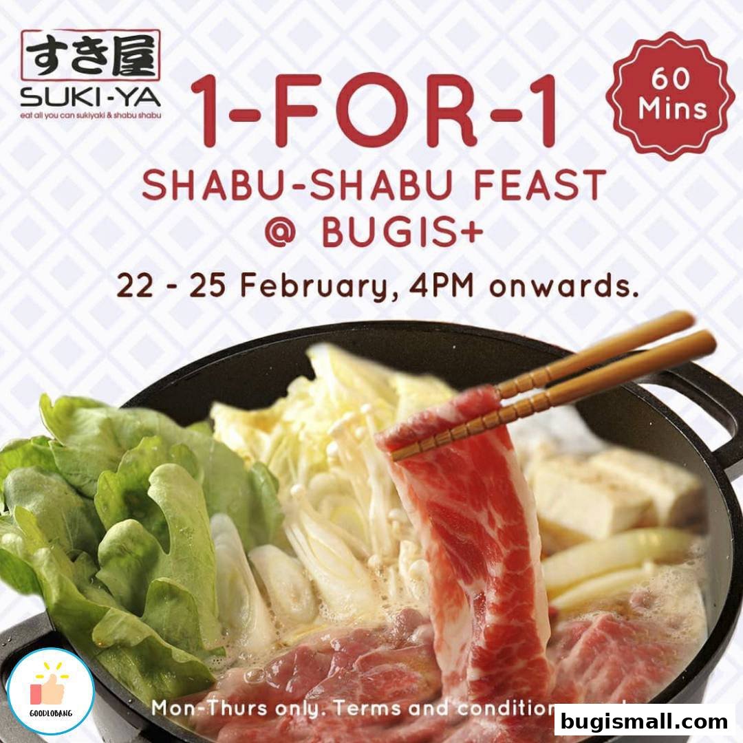 Suki-Ya: 1-for-1 Shabu-Shabu Feast!