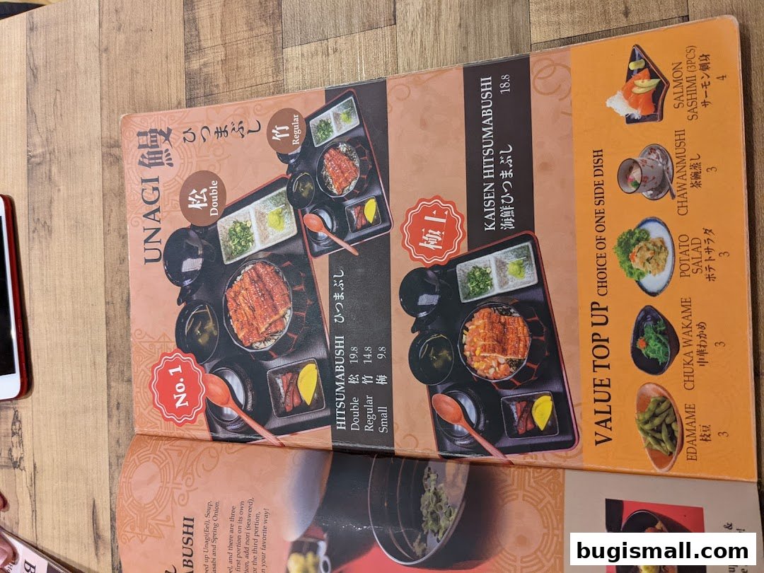 Una Una: Authentic Unagi & Kaisen Hitsumabushi Menu
