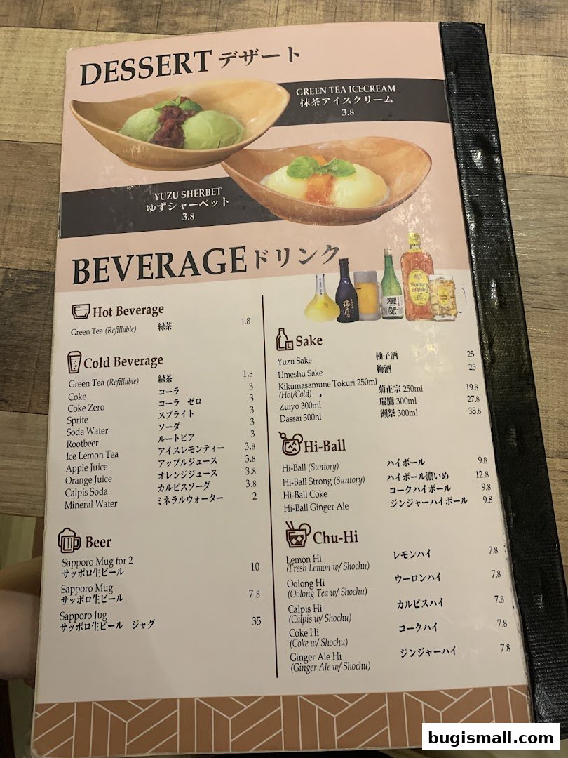 Una Una Menu: Delicious Desserts & Refreshing Drinks