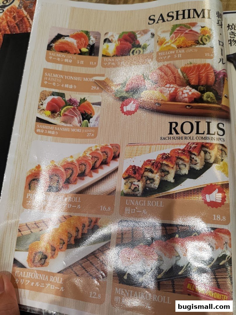 Delicious Sushi & Sashimi Menu at Una Una