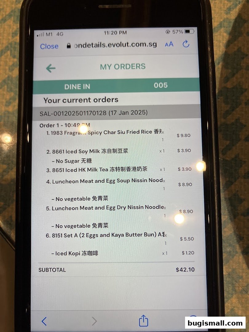 Xin Wang Hong Kong Cafe: Your Delicious Order Details