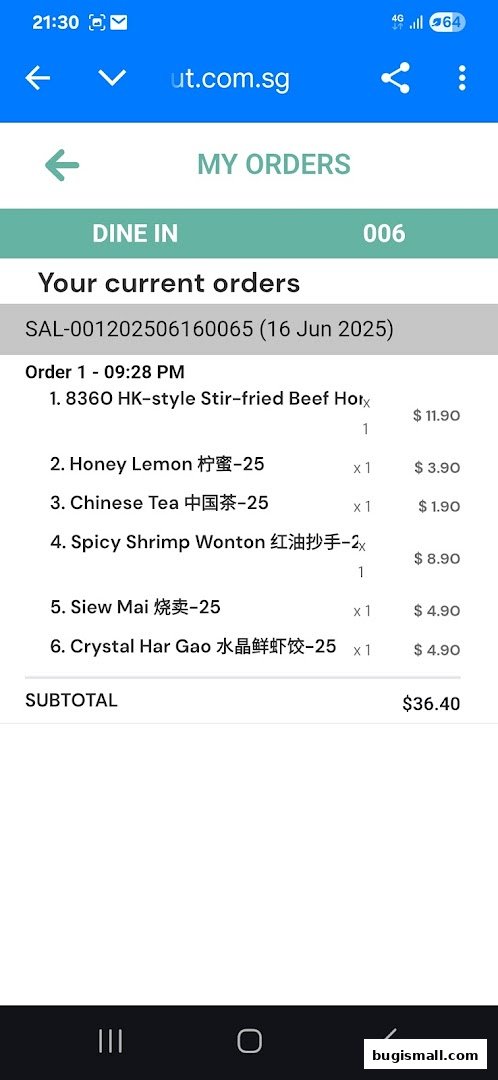 Xin Wang Hong Kong Cafe: Your Delicious Order Details
